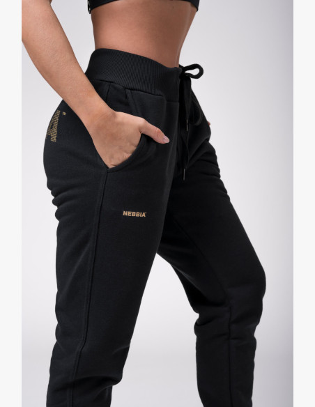 NEBBIA Sweatpants Gold Classic black