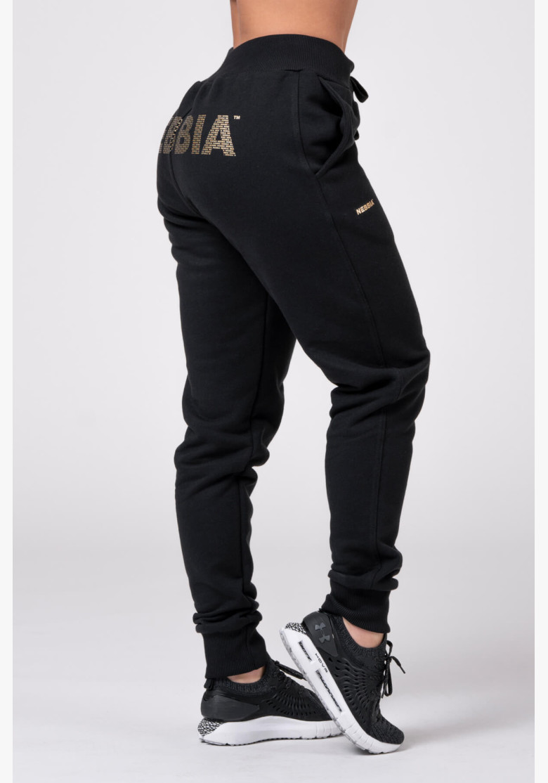 NEBBIA Sweatpants Gold Classic black NEBBIA Sweatpants Gold Classic black