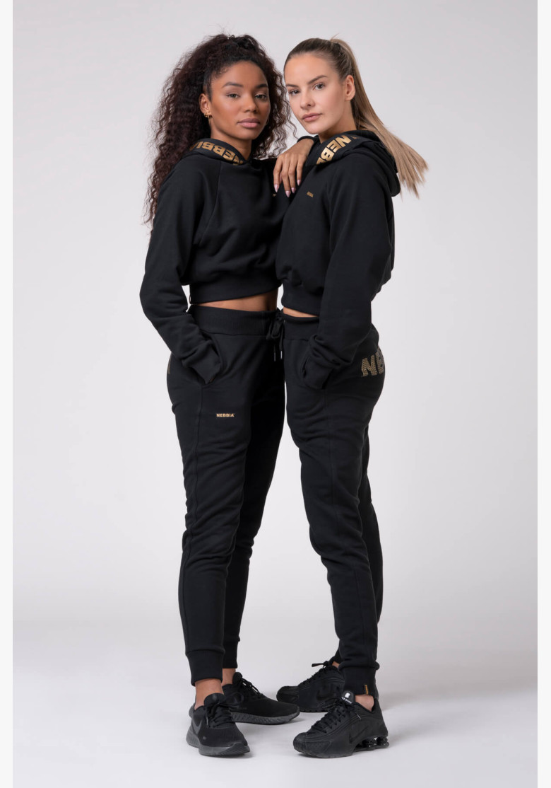 NEBBIA Sweatpants Gold Classic black NEBBIA Sweatpants Gold Classic black