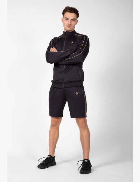 Šortky Gorilla Wear Reversible Track Shorts Black/Gold