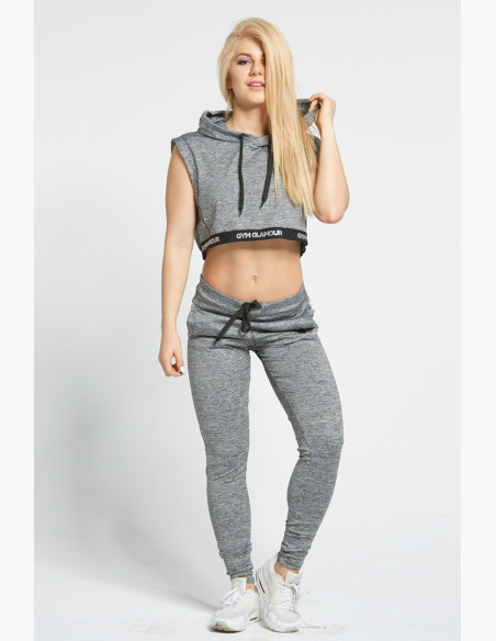 Women's Grey Sweatpants - Gym Glamour