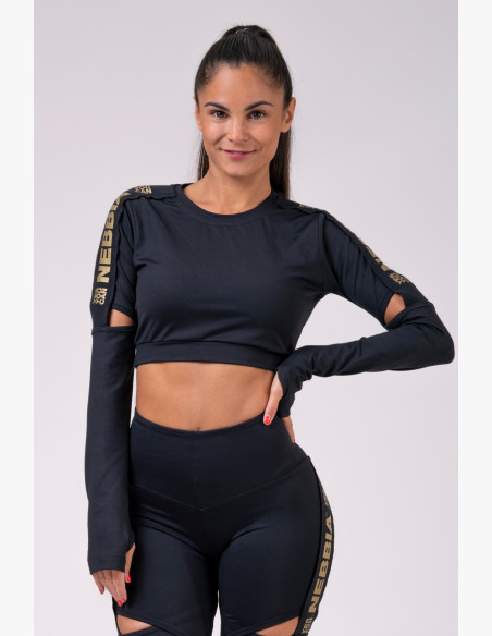 NEBBIA Honey Bunny crop top black