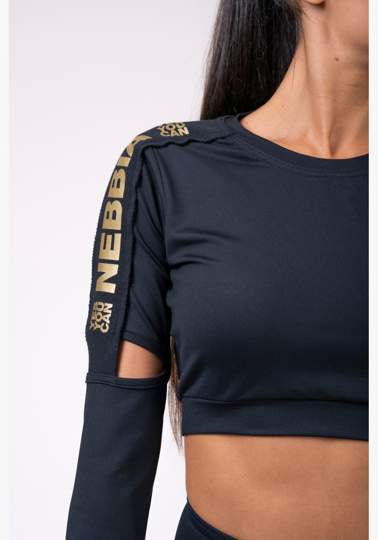 NEBBIA Honey Bunny crop top black