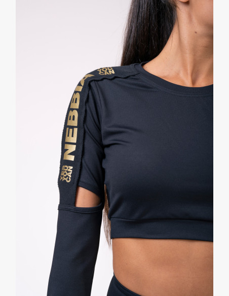NEBBIA Honey Bunny crop top black
