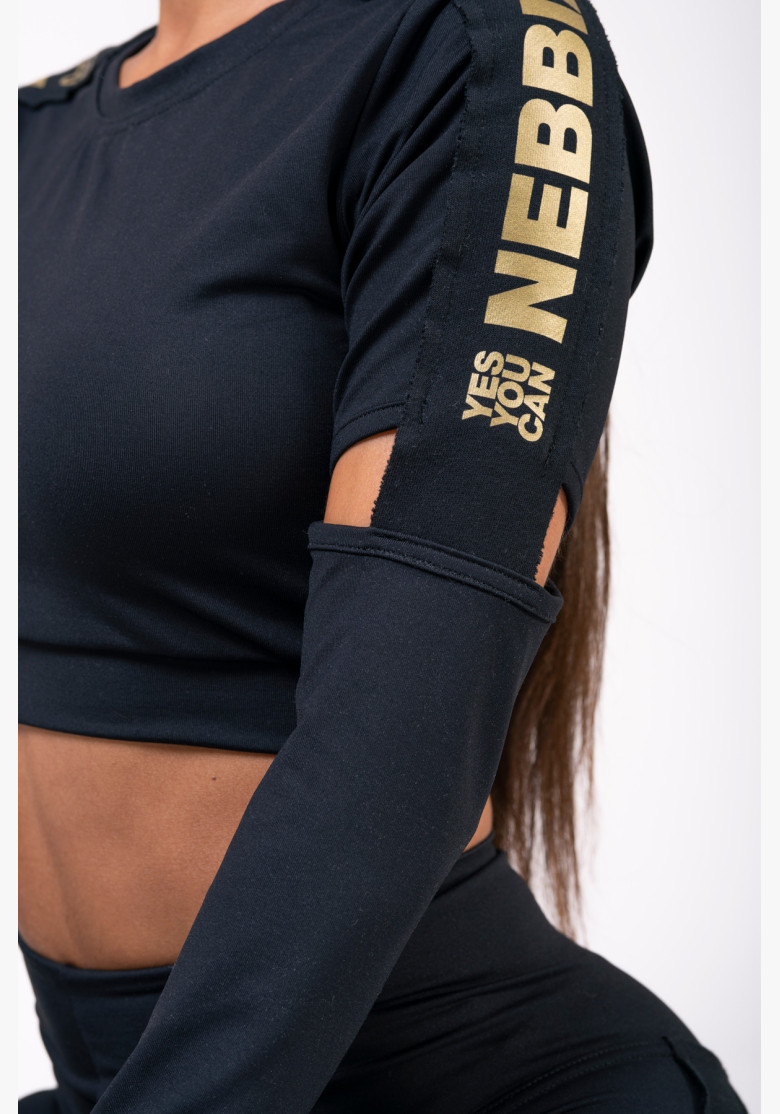 NEBBIA Honey Bunny crop top black