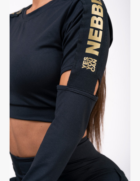 NEBBIA Honey Bunny crop top black