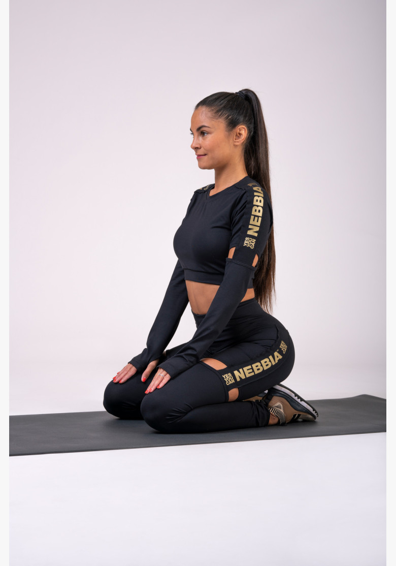 NEBBIA Honey Bunny crop top black