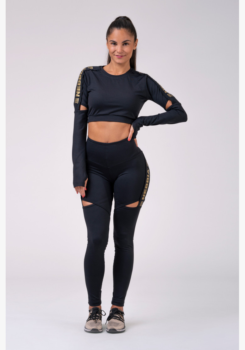 NEBBIA Honey Bunny crop top black
