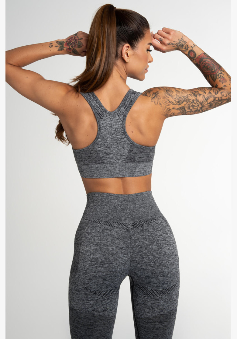 Fitness bra Gym Glamour Fusion Dark Grey Fitness bra Gym Glamour Fusion Dark Grey