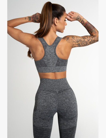 Fitness bra Gym Glamour Fusion Dark Grey