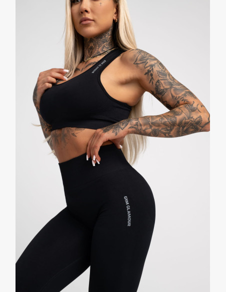 Fitness bra Gym Glamour Compress Black