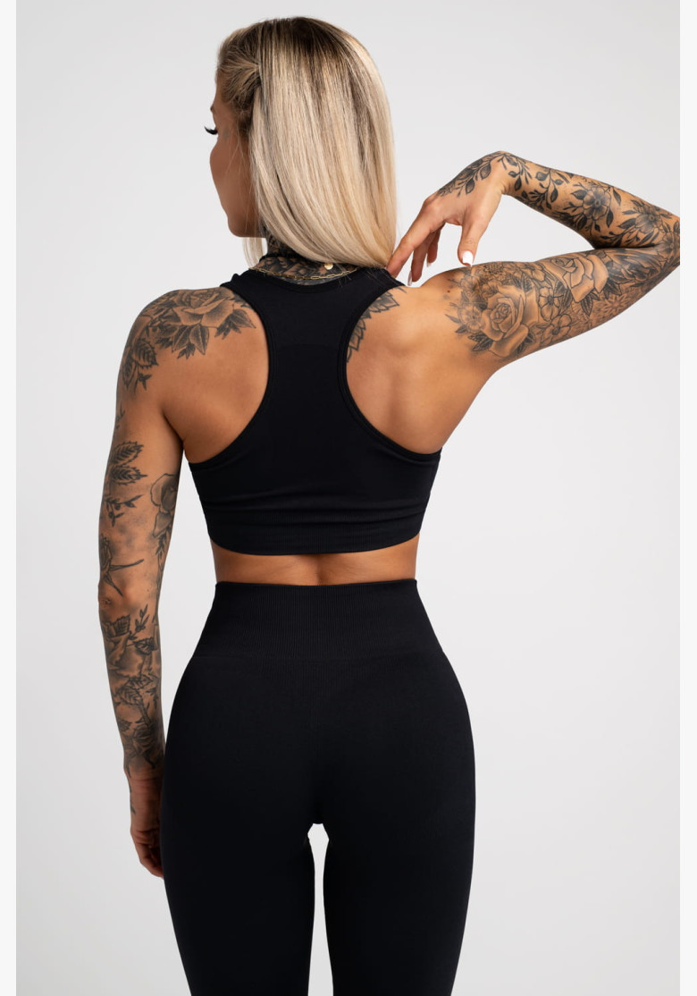 Fitness bra Gym Glamour Compress Black