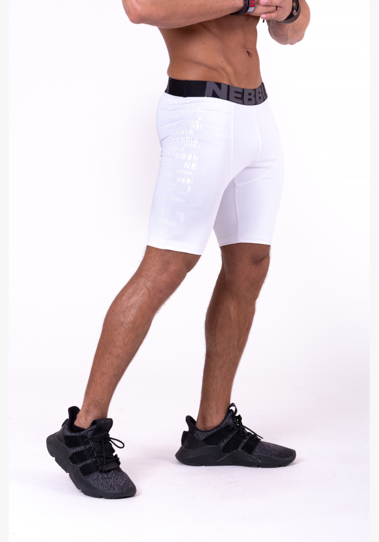 NEBBIA Road Hero cycling shorts white