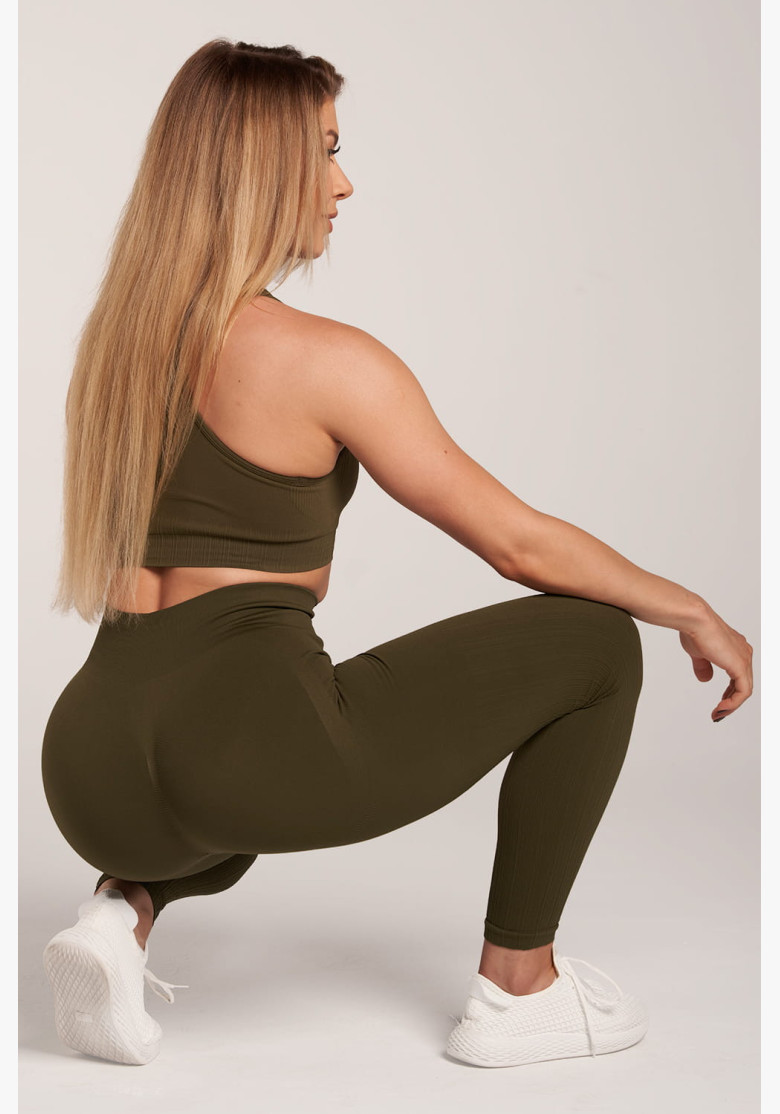 Gym Glamour Push Up Leggings Khaki Gym Glamour Push Up Leggings Khaki