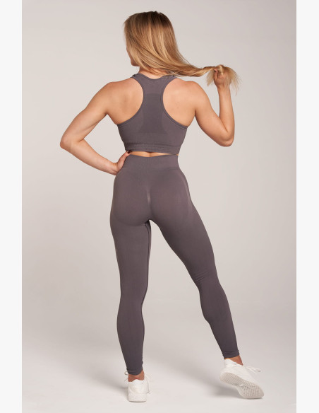 Gym Glamour Push Up Grey Leggings