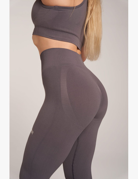 Gym Glamour Push Up Grey Leggings