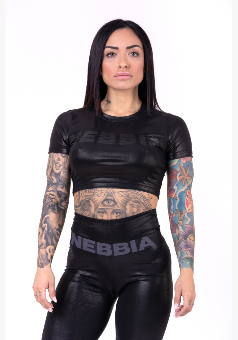 NEBBIA Sandra D crop top black NEBBIA Sandra D crop top black