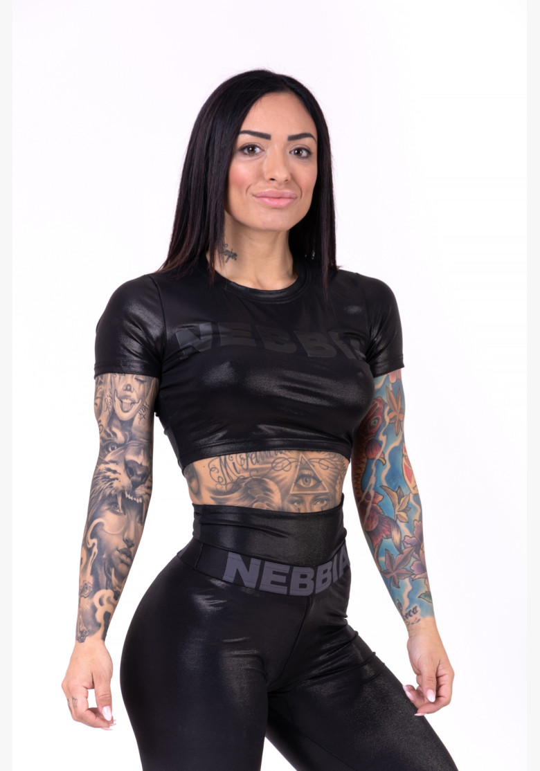 NEBBIA Sandra D crop top black NEBBIA Sandra D crop top black