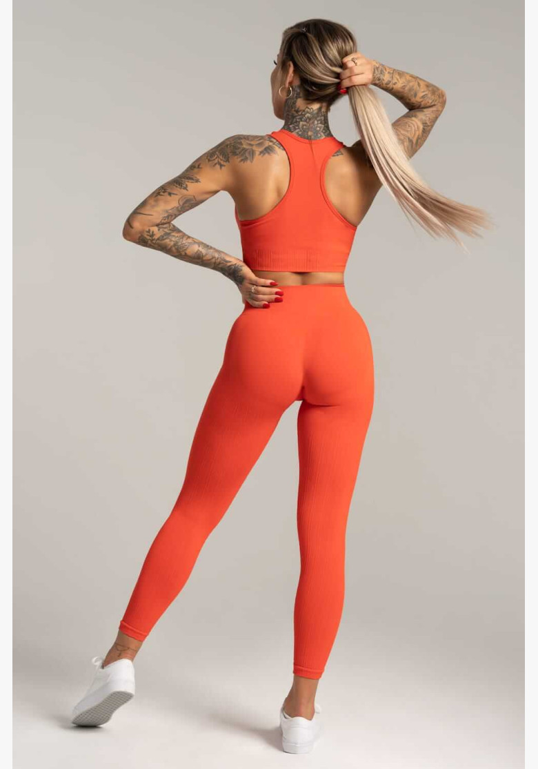 Gym Glamour Push Up Coral Leggings Gym Glamour Push Up Coral Leggings