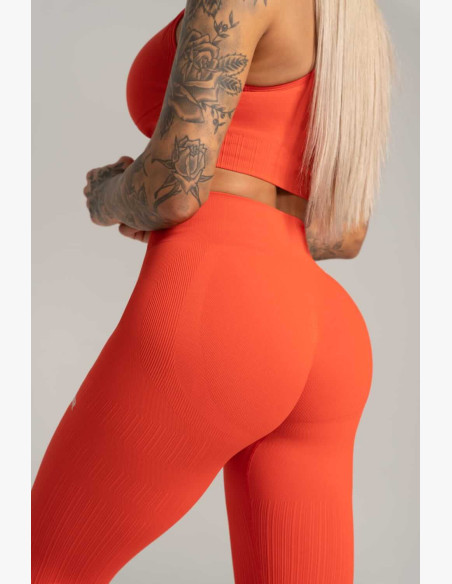 Gym Glamour Push Up Coral Leggings