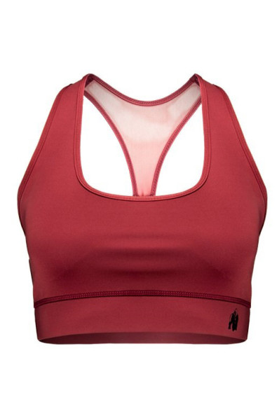 META SPORTS BRA - BURGUNDY RED - Gorilla Wear