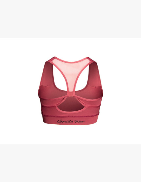 META SPORTS BRA - BURGUNDY RED - Gorilla Wear