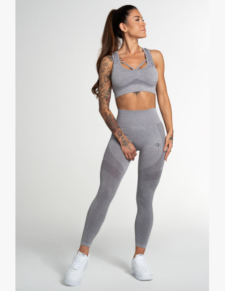Gym Glamour Fusion Light Grey Leggings