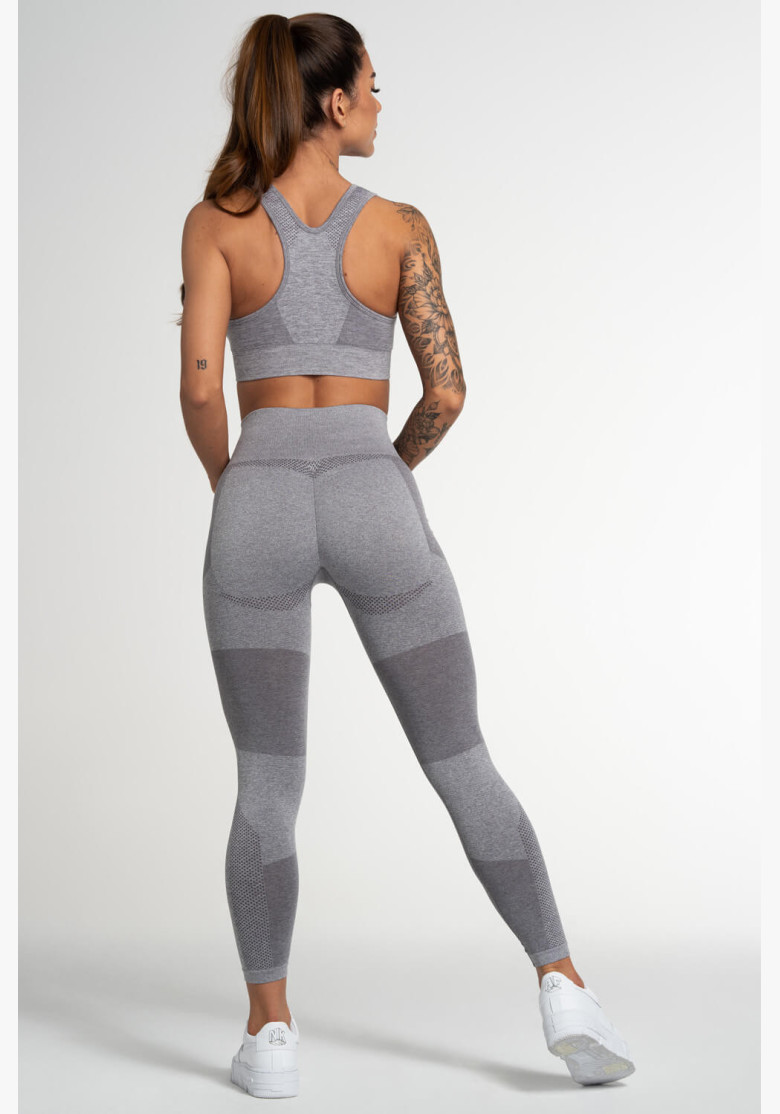 Gym Glamour Fusion Light Grey Leggings Gym Glamour Fusion Light Grey Leggings