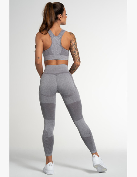 Gym Glamour Fusion Light Grey Leggings