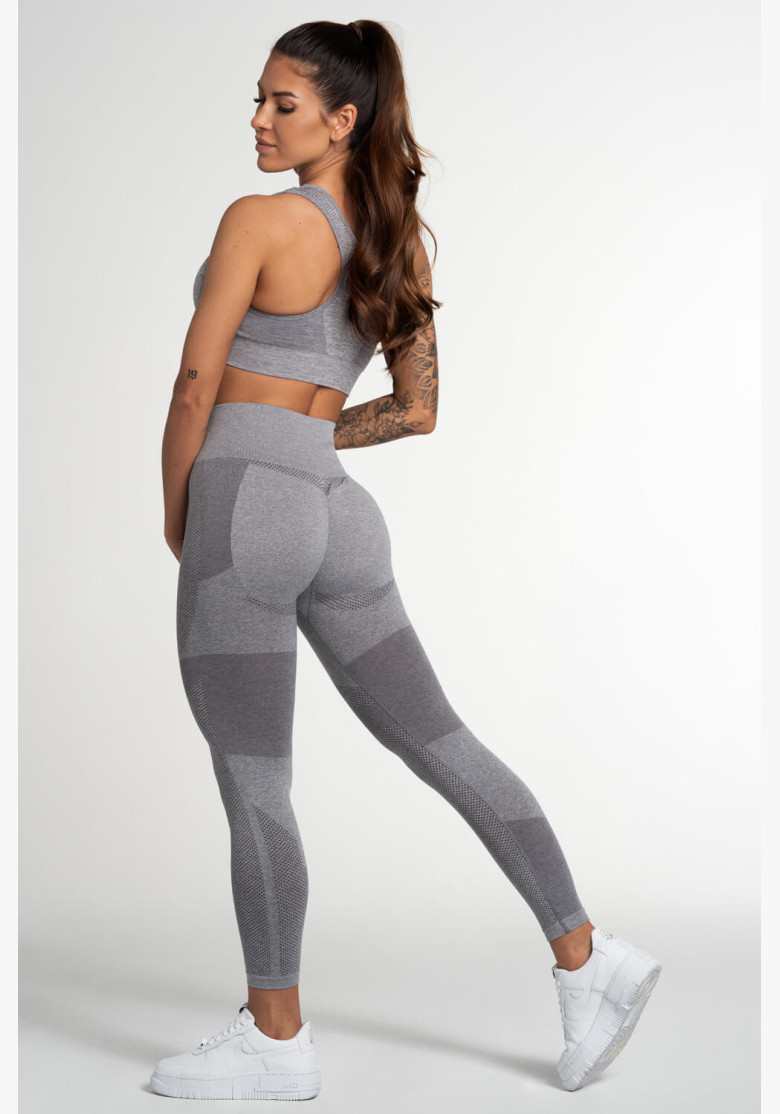 Gym Glamour Fusion Light Grey Leggings Gym Glamour Fusion Light Grey Leggings