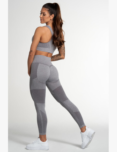Gym Glamour Fusion Light Grey Leggings