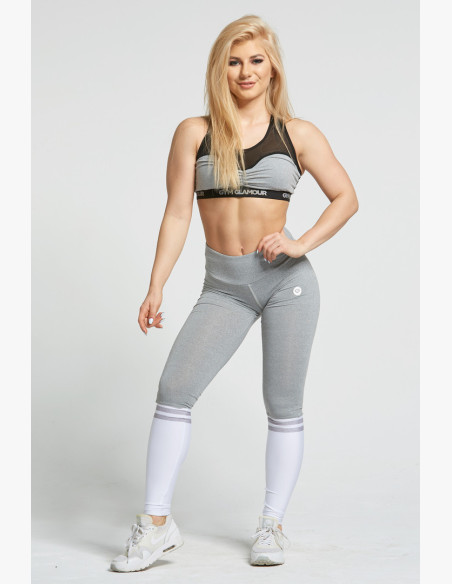 Grey and White Socks - Gym Glamour