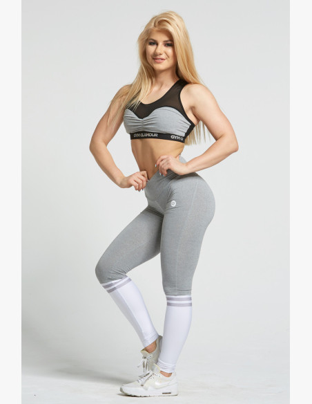 Grey and White Socks - Gym Glamour
