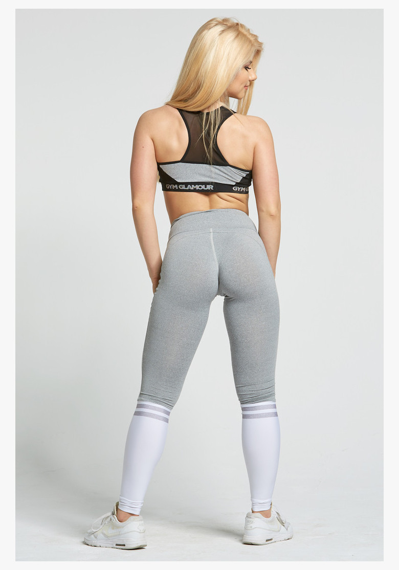Grey and White Socks - Gym Glamour Grey and White Socks - Gym Glamour