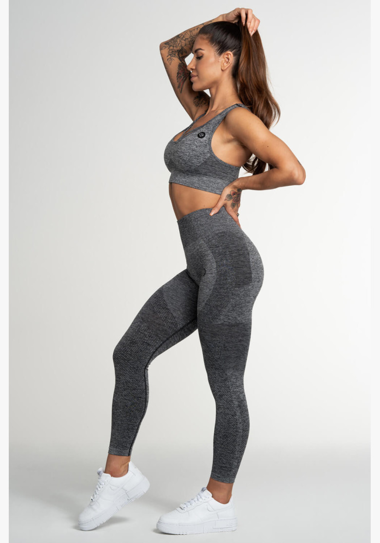 Gym Glamour Fusion Dark Grey Leggings Gym Glamour Fusion Dark Grey Leggings