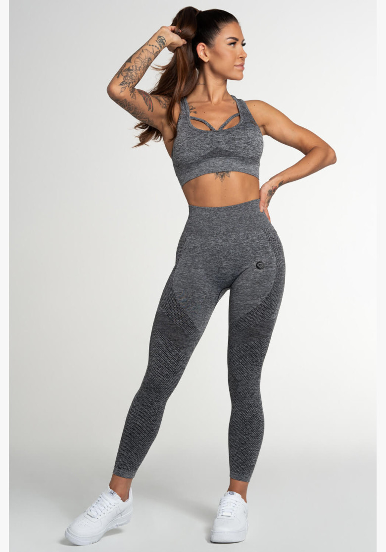 Gym Glamour Fusion Dark Grey Leggings Gym Glamour Fusion Dark Grey Leggings