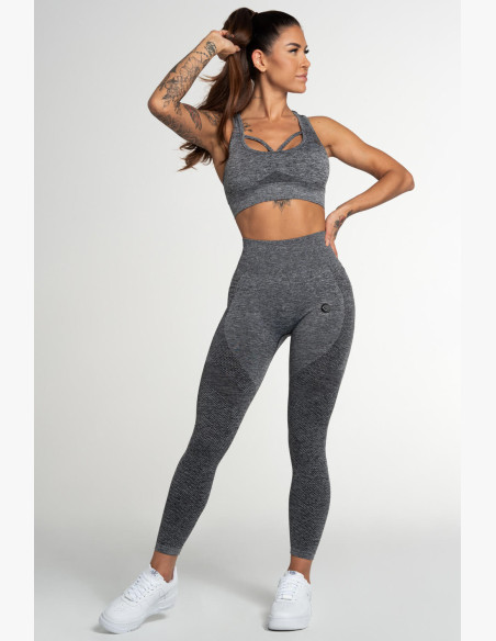 Gym Glamour Fusion Dark Grey Leggings
