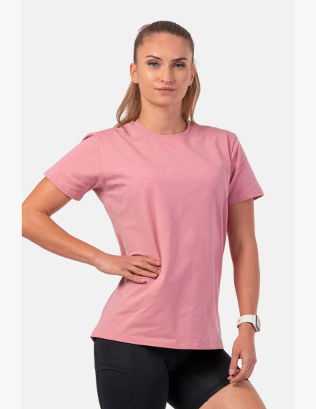 NEBBIA Invisible Logo NEBBIA T-shirt pink