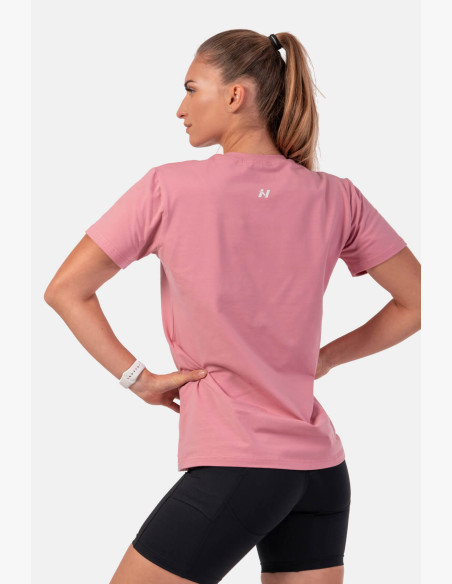 NEBBIA Invisible Logo NEBBIA T-shirt pink