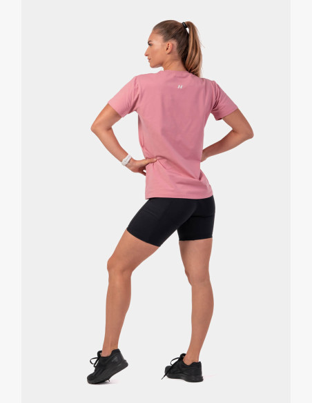 NEBBIA Invisible Logo NEBBIA T-shirt pink