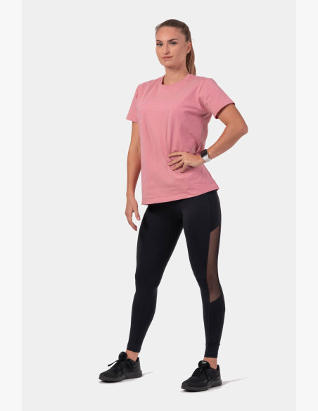 NEBBIA Invisible Logo NEBBIA T-shirt pink