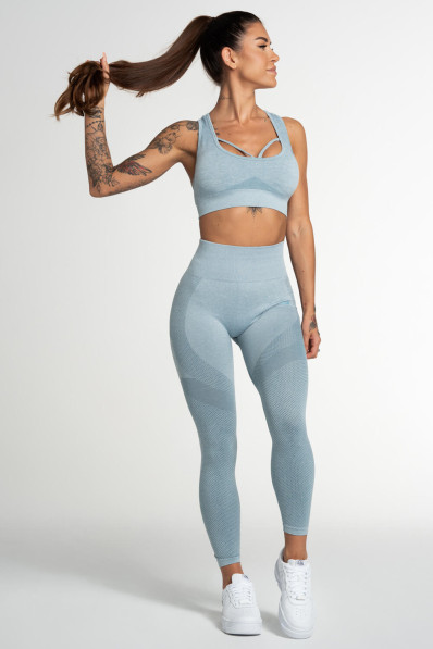 Gym Glamour Fusion Blue Leggings
