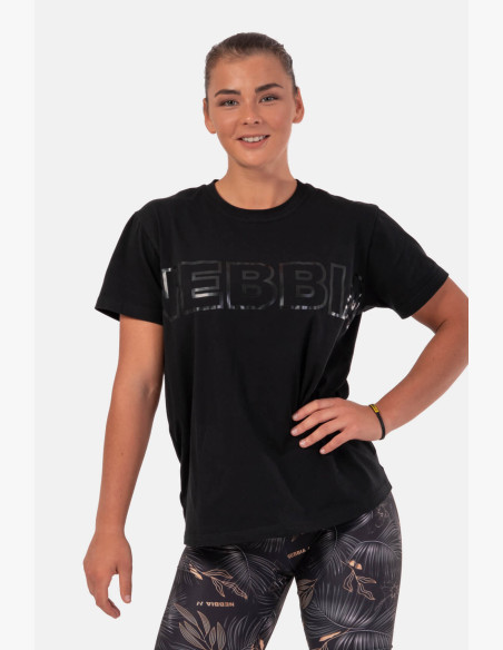 NEBBIA Invisible Logo NEBBIA T-shirt black