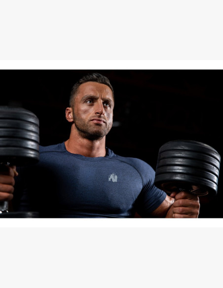 LEWIS T-SHIRT NAVY BLUE - Gorilla Wear