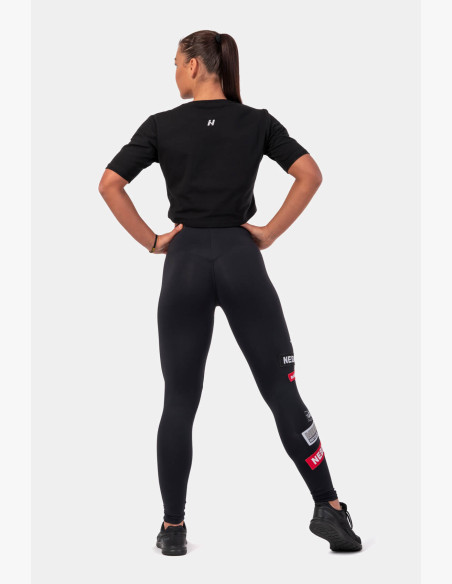 NEBBIA Minimalist Logo NEBBIA Crop T-shirt black