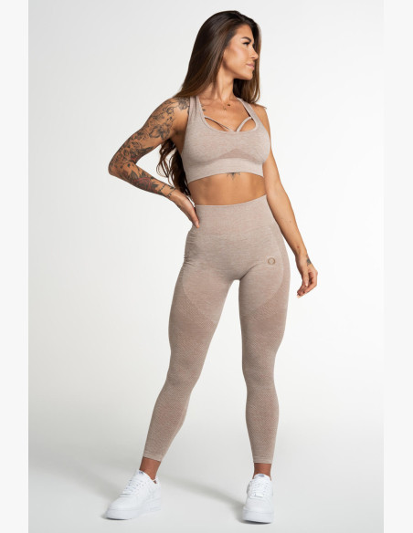 Gym Glamour Fusion Beige Leggings