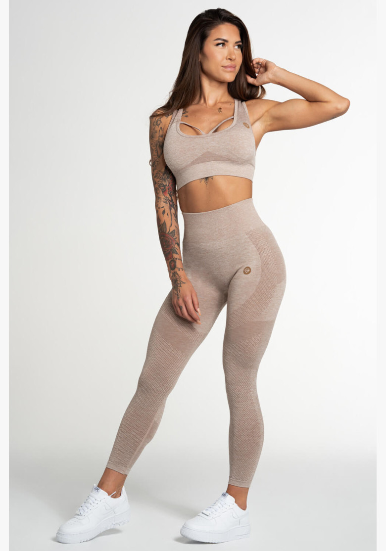Gym Glamour Fusion Beige Leggings Gym Glamour Fusion Beige Leggings