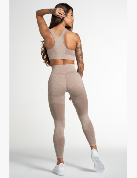 Gym Glamour Fusion Beige Leggings