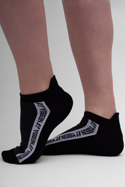 NEBBIA "STEP FORWARD" ankle socks black