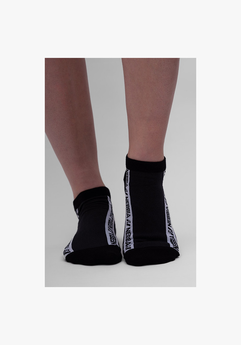 NEBBIA "STEP FORWARD" ankle socks black NEBBIA "STEP FORWARD" ankle socks black